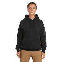 Chandail à capuche à coupe originale et à manches raglan avec logo sur la manche pour femmes, Honcho Sport, Timberland Pro Front_Flat