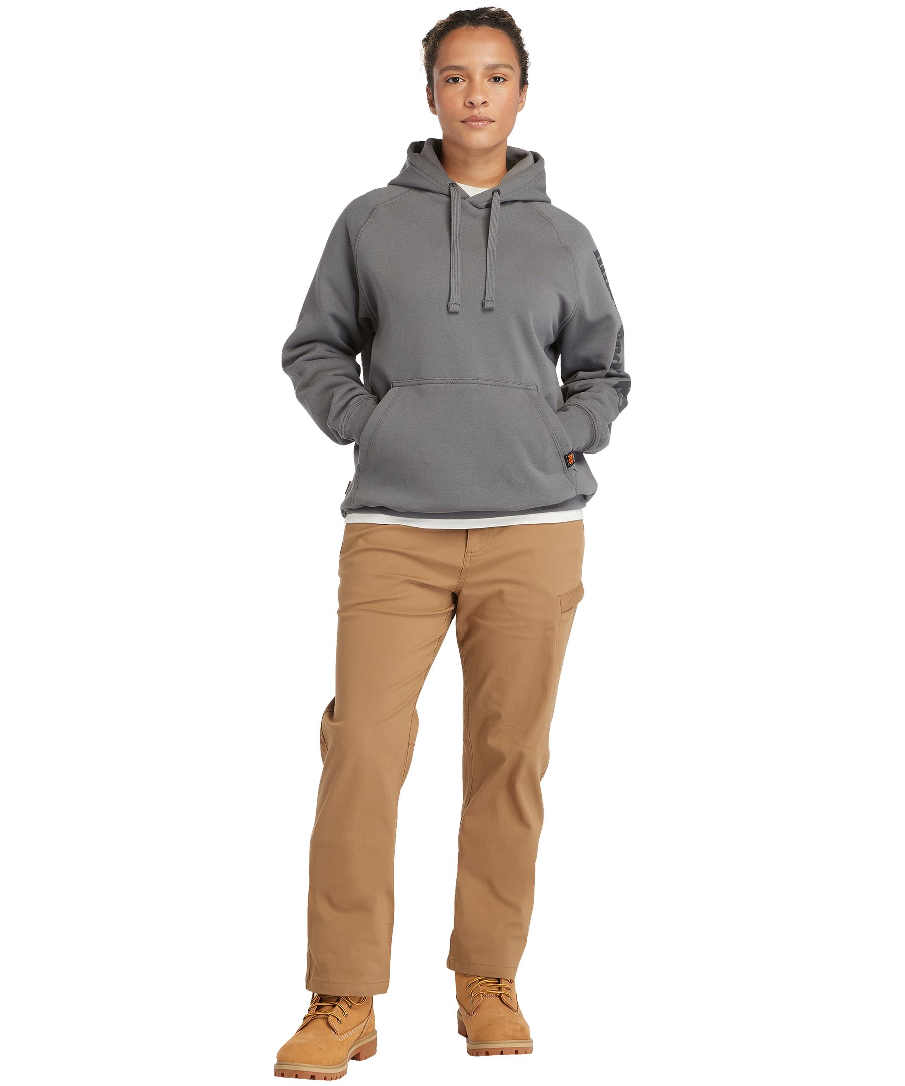 Chandail à capuche à coupe originale et à manches raglan avec logo sur la manche pour femmes, Honcho Sport, Timberland Pro