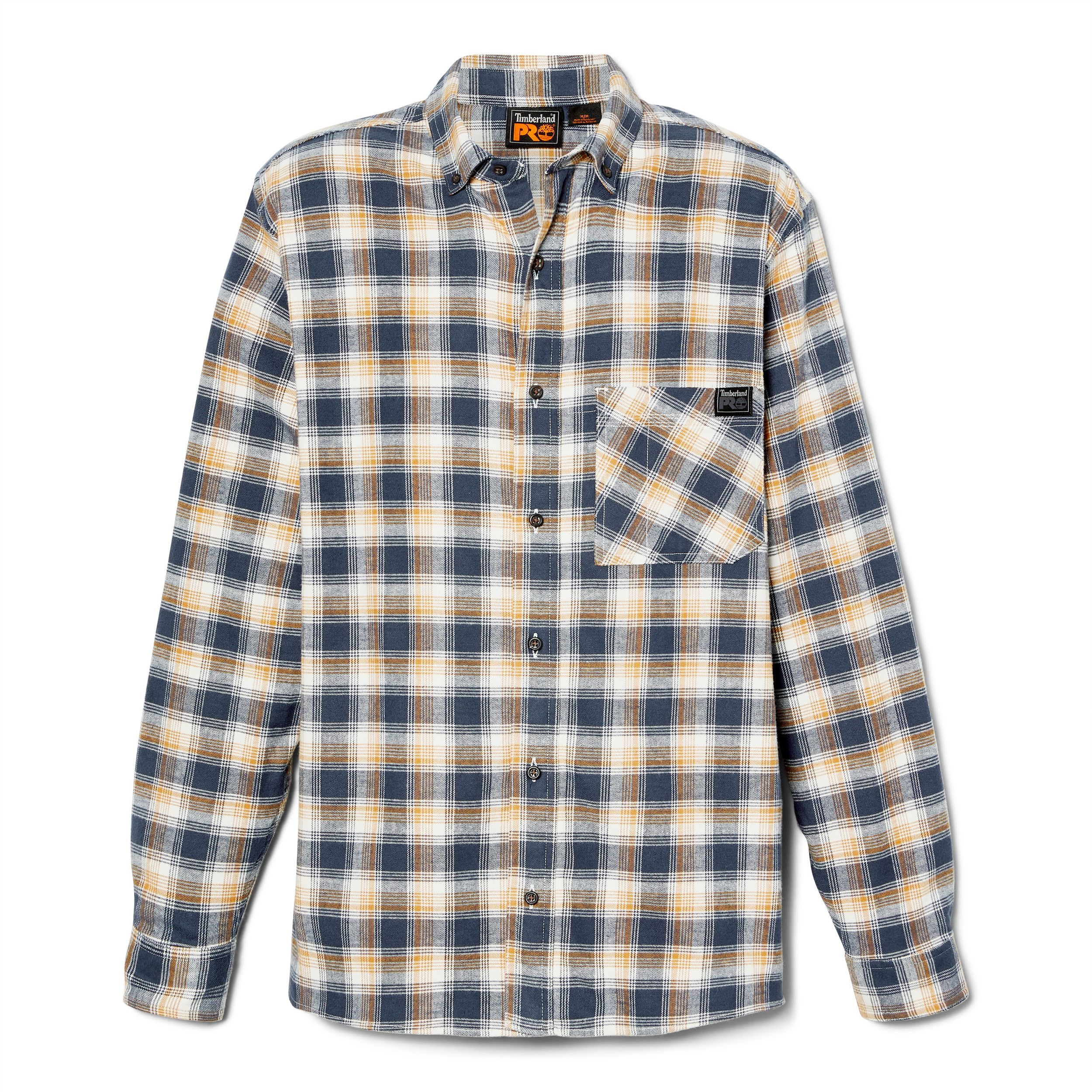 Timberland Pro Men's Woodfort Lightweight Long Sleeve Original Fit Flannel Shirt