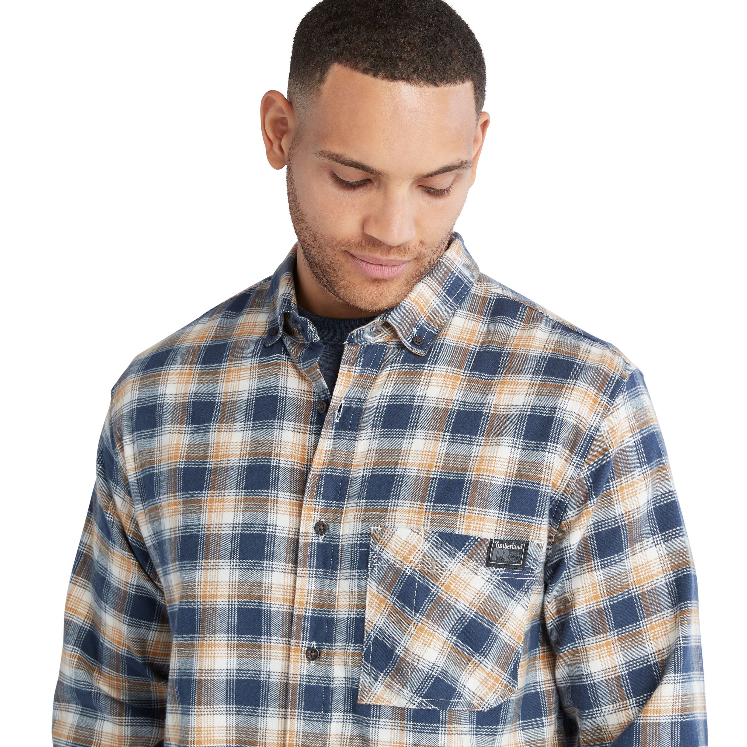 Timberland Pro Men's Woodfort Lightweight Long Sleeve Original Fit Flannel Shirt