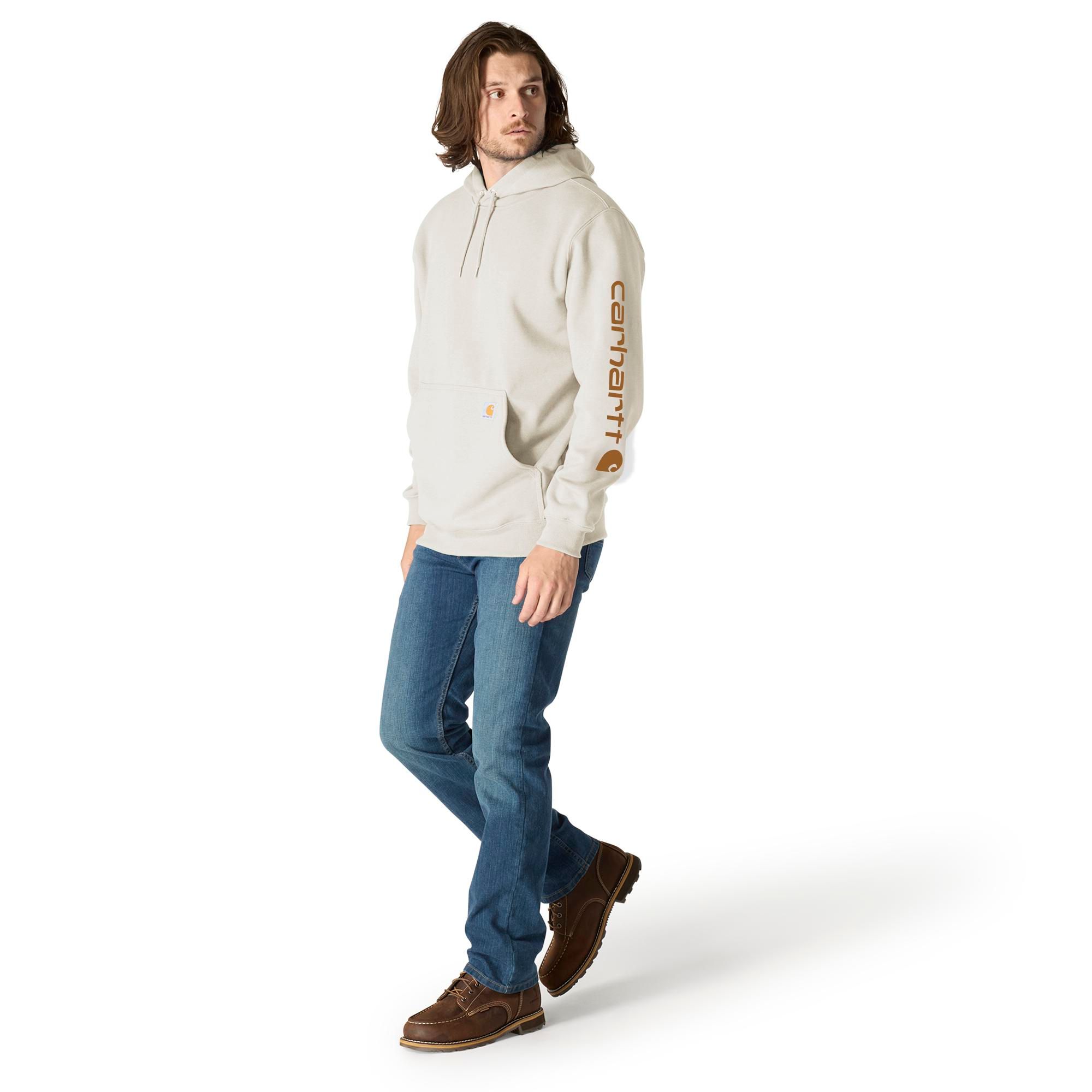 Carhartt Men's Logo Sleeve Pullover Hoodie