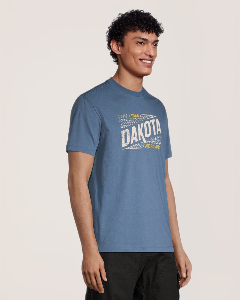 Dakota WorkPro Series Men's Tread Mark Logo Cotton T Shirt