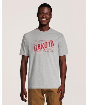 Dakota WorkPro Series Men's Tread Mark Logo Cotton T Shirt