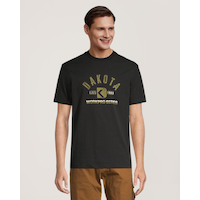 T-shirt en coton à logo en décalcomanie, pour hommes, série Workpro, Dakota Front_Flat
