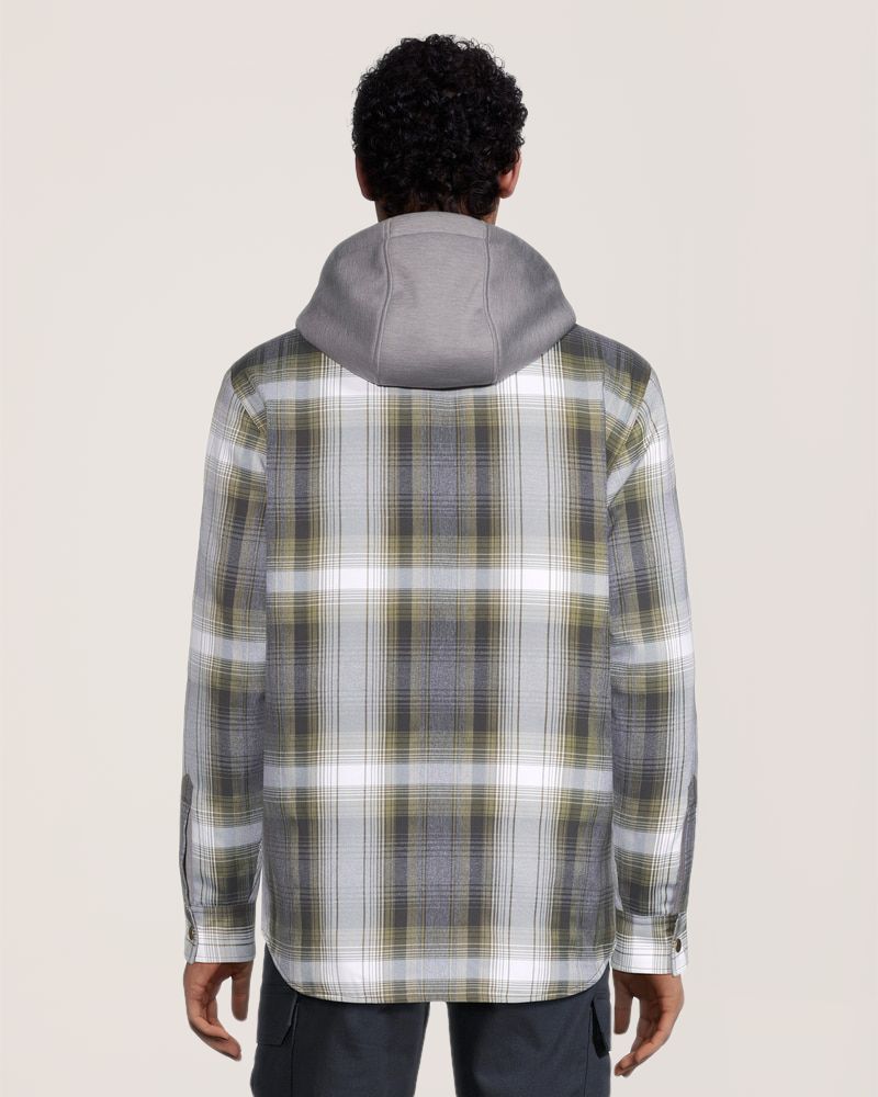 Chemise de travail en flanelle de coton matelassée avec chasse-tiques et chasse-moustiques, série WorkPro, Dakota