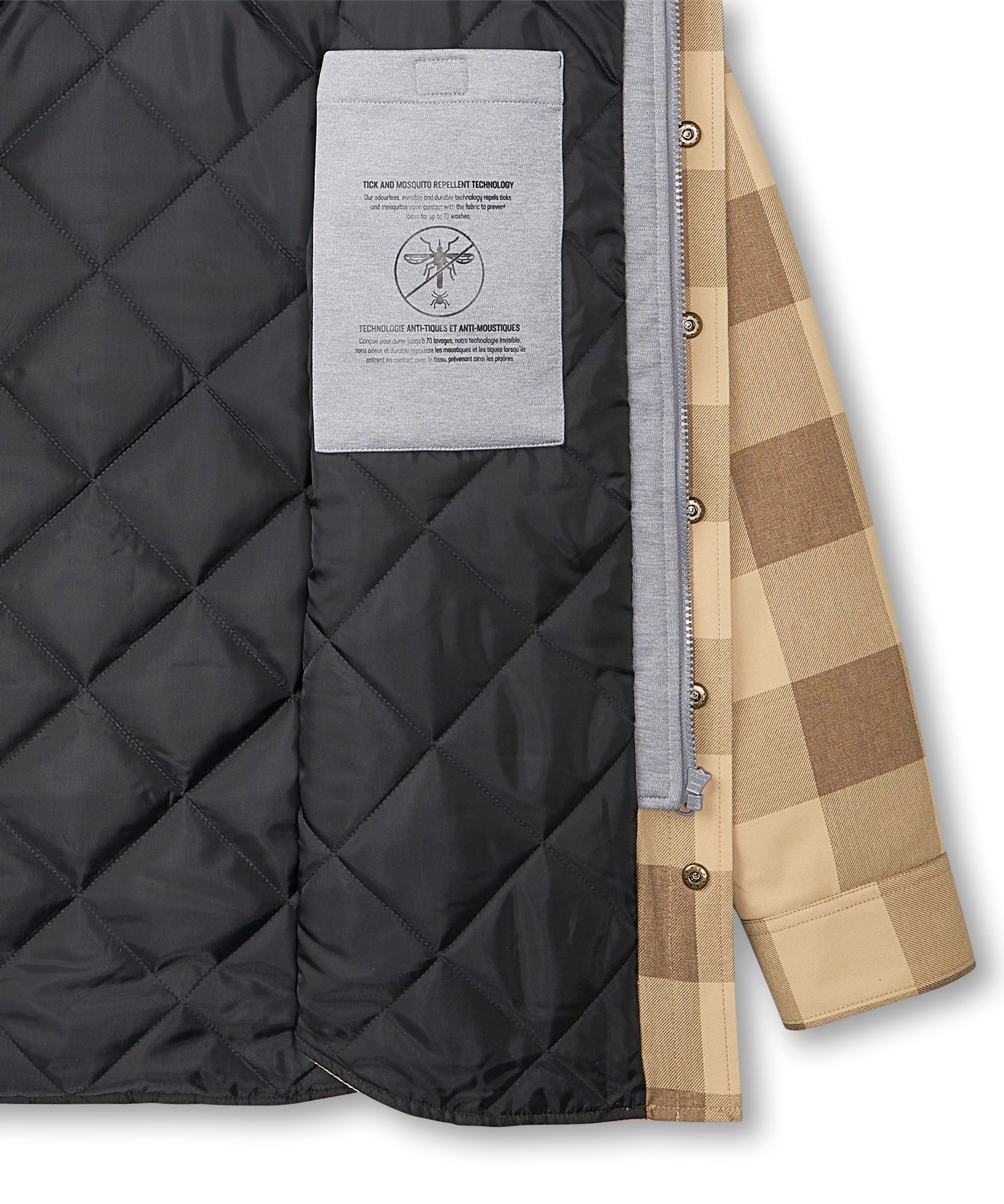 Dakota WorkPro Series Tick and Mosquito Repellant Quilted Flannel Work Shirt