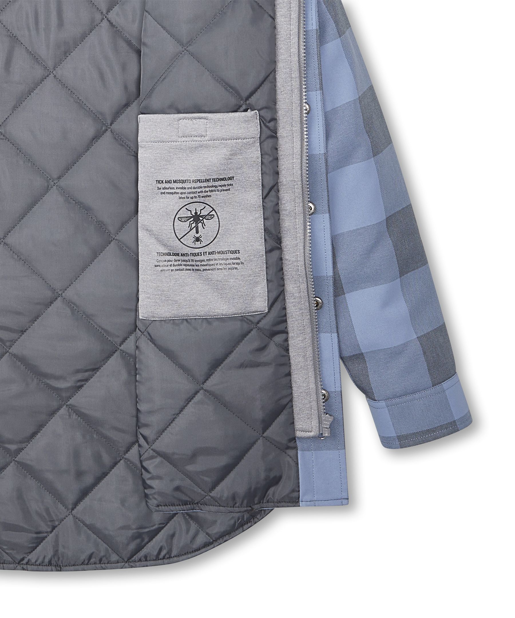 Dakota WorkPro Series Women's Tick and Mosquito Repellant Quilted Flannel Work Shirt