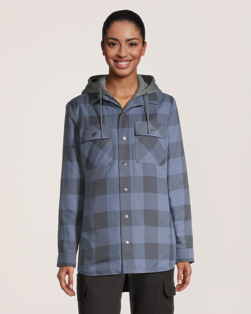 Dakota WorkPro Series Women's Tick and Mosquito Repellant Quilted Flannel Work Shirt