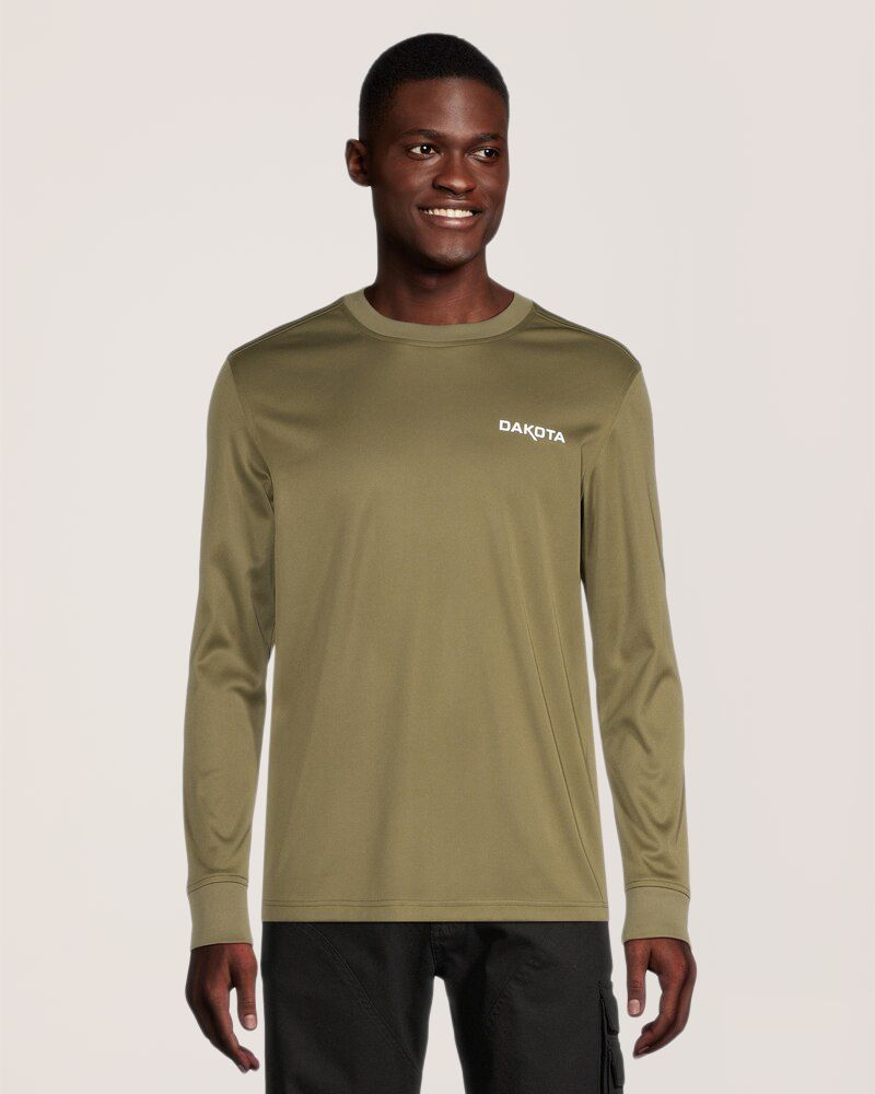 Dakota WorkPro Series Men's FreshTech Tick and Mosquito Repellant Long Sleeve Work T Shirt