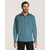 Chemise de travail à manches longues en coton teint aux pigments pour hommes, série Dakota Workpro Front_Flat
