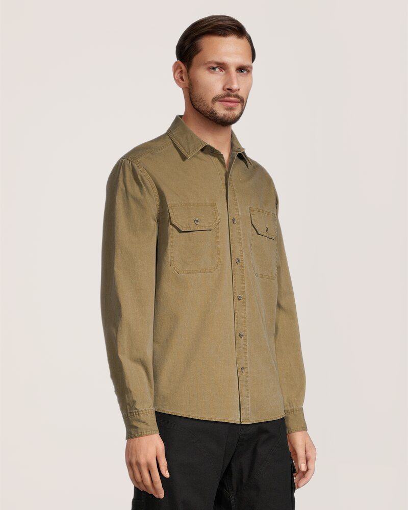 Dakota WorkPro Series Men's Pigment Dyed Cotton Long Sleeve Work Shirt