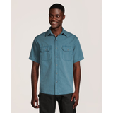 Dakota WorkPro Series Men's Pigment Dyed Cotton Short Sleeve Work Shirt Front_Flat