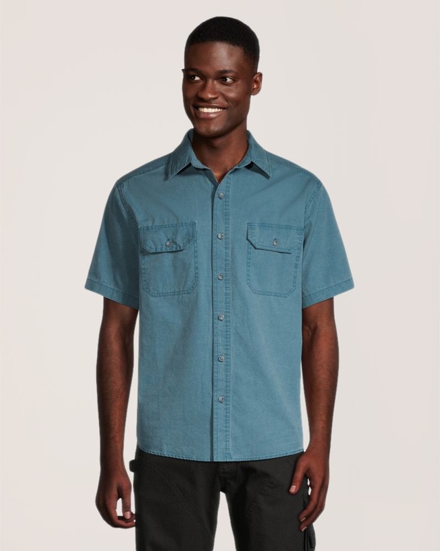 Dakota WorkPro Series Men's Pigment Dyed Cotton Short Sleeve Work Shirt