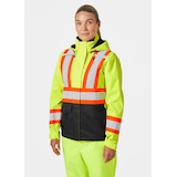 Helly Hansen Workwear Women's Alta Hi-Vis Shell Jacket Front_Angled_Left