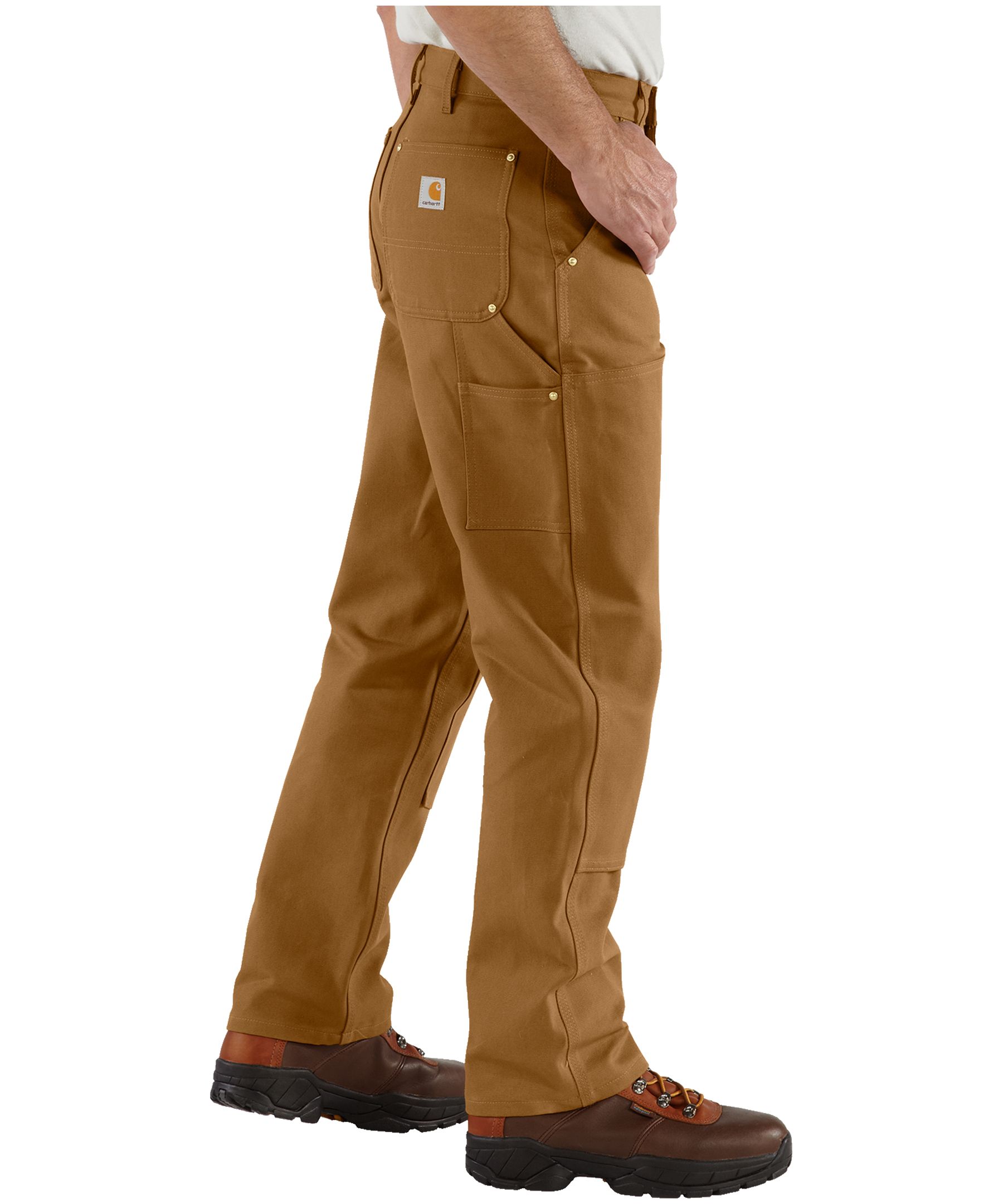 Carhartt Men's B01 Loose Straight Firm Duck Double-Front Dungarees