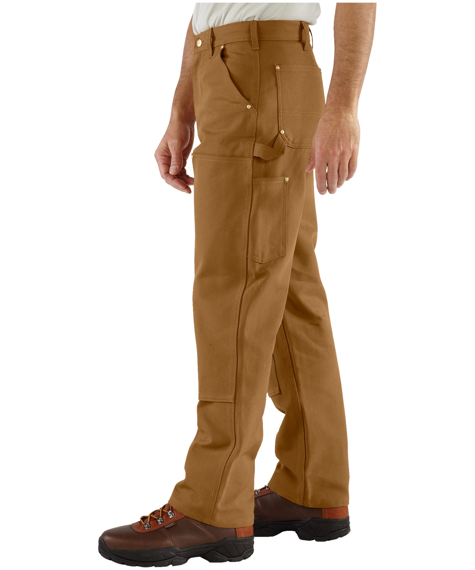 Carhartt Men's B01 Loose Straight Firm Duck Double-Front Dungarees