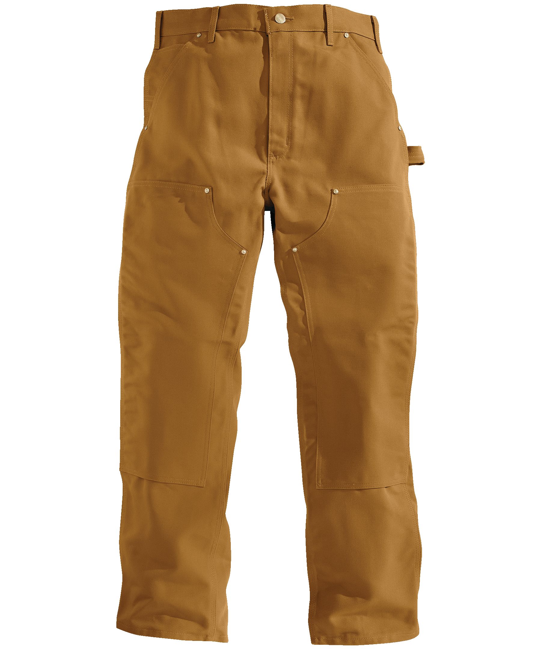 Carhartt Men's B01 Loose Straight Firm Duck Double-Front Dungarees