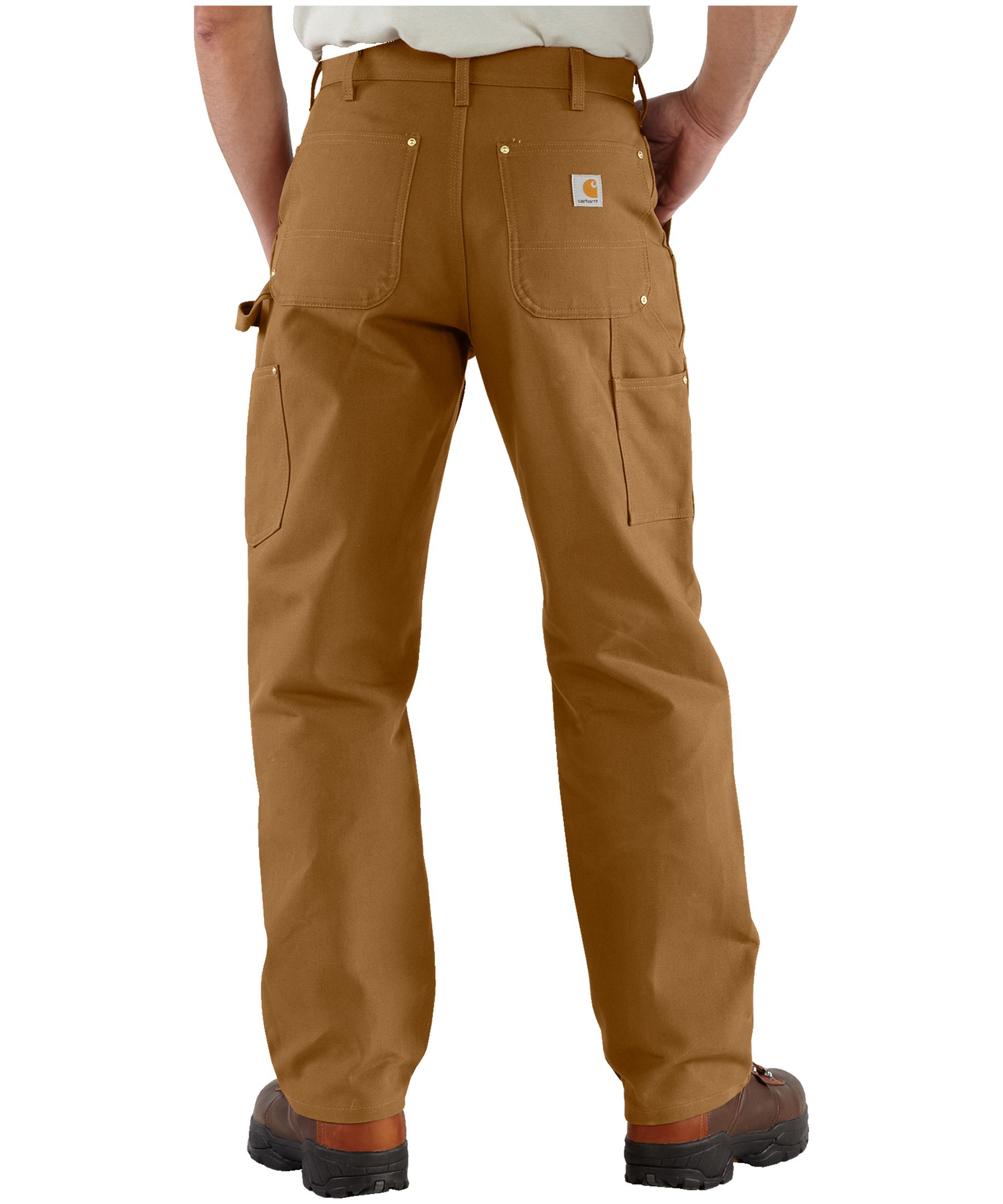 Carhartt Men's B01 Loose Straight Firm Duck Double-Front Dungarees