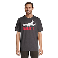 Carhartt Men's Exclusive Moose Graphic T Shirt Front_Flat