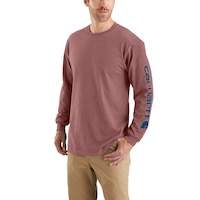 Carhartt Men's Signature Logo Long Sleeve T-Shirt