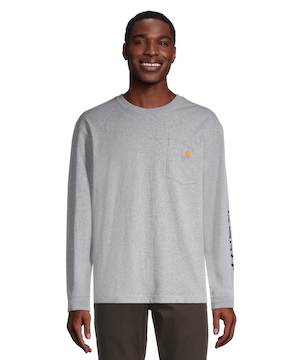 Carhartt Men's Sleeve Logo Leaf Graphic T Shirt