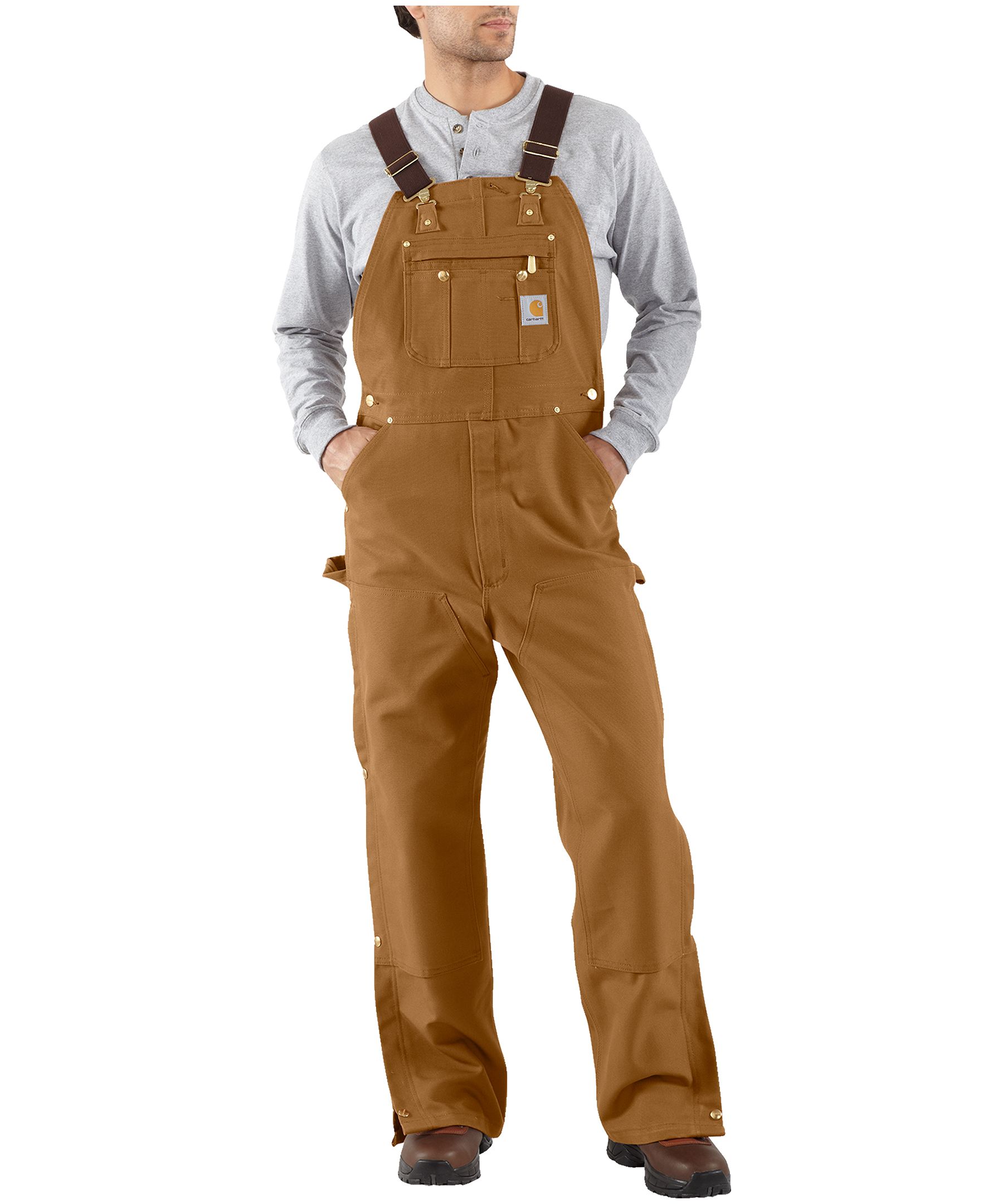 Carhartt Men's Loose Fit Firm Duck Bib Overalls