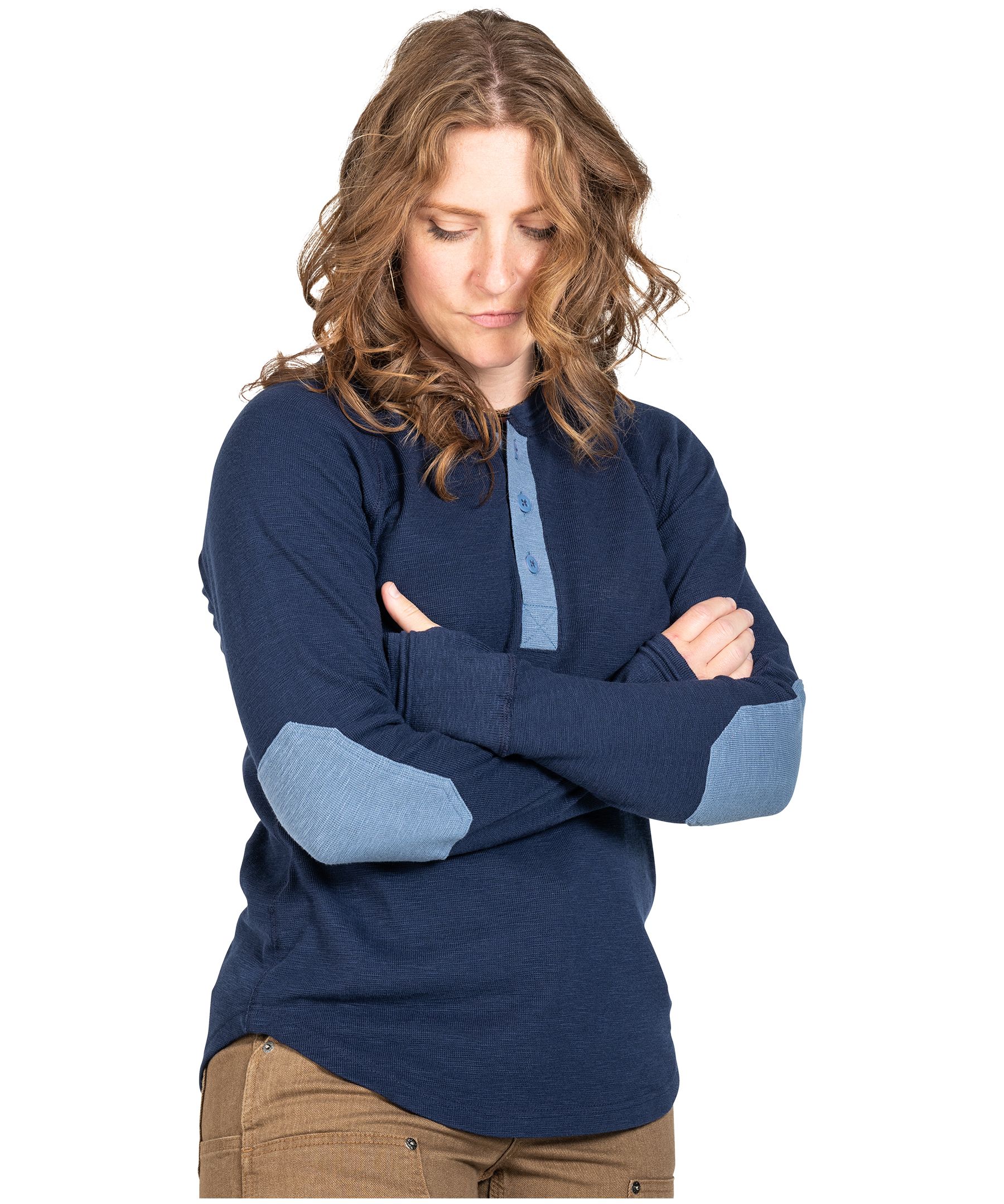 Dovetail Workwear Women's Rugged Thermal Henley Shirt