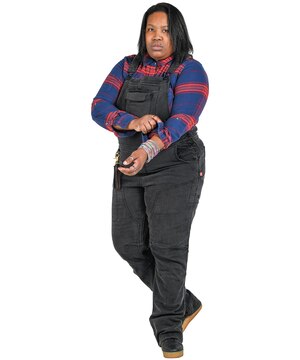 Salopette de travail à panneau de siège rabattable pour femmes, Freshley, Dovetail Workwear