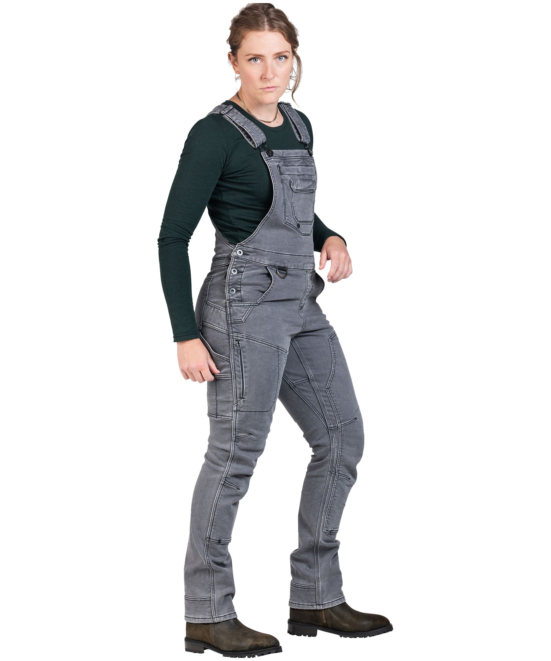Dovetail Women's Workwear Freshley Overall Cotton Stretch Denim :  : Clothing, Shoes & Accessories