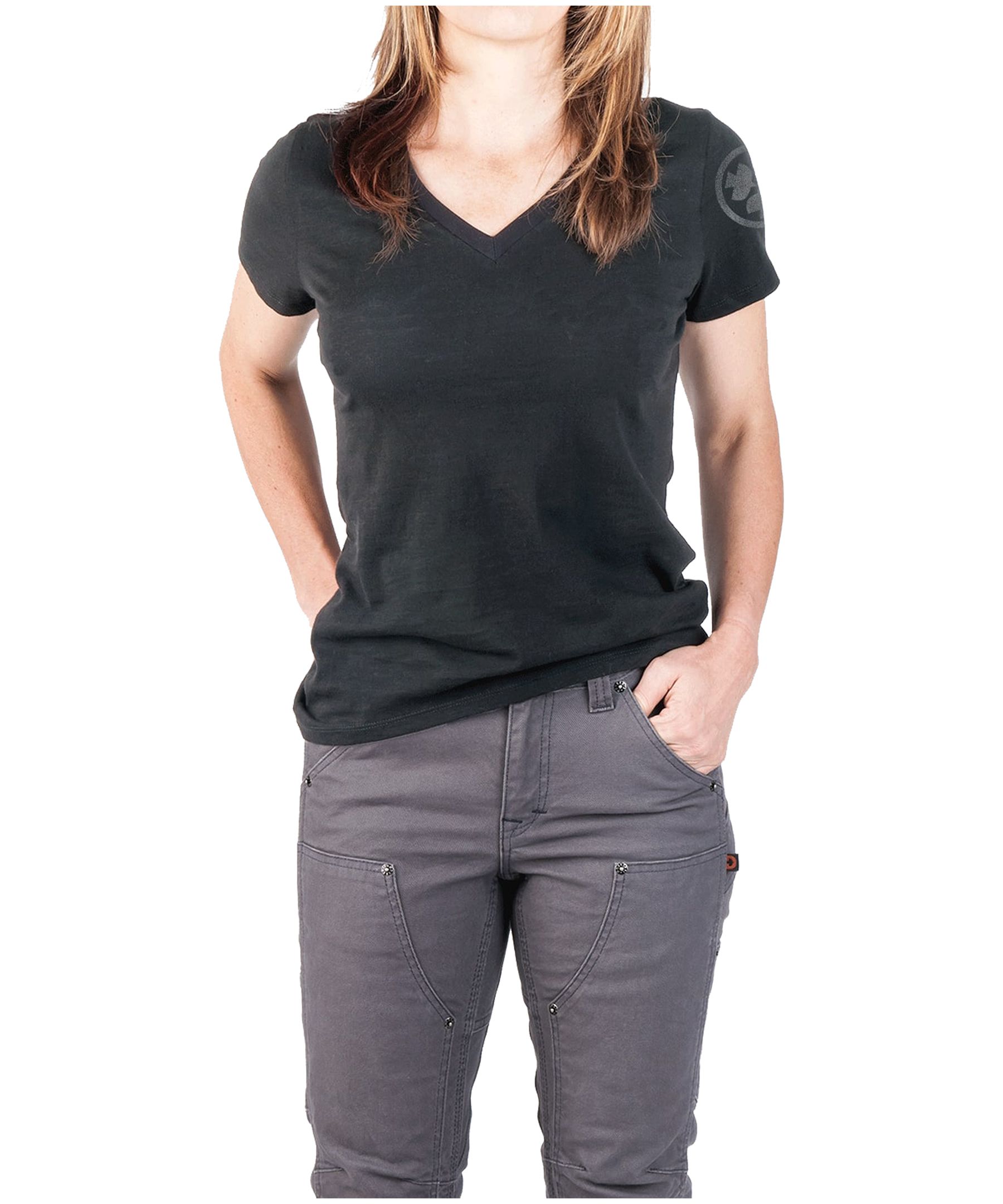 Dovetail Workwear Women's Solid V-Neck T Shirt