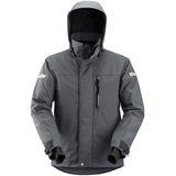 Veste imperméable isolée 37.5 pour hommes, AllRoundWork, Snickers Workwear Front_Flat