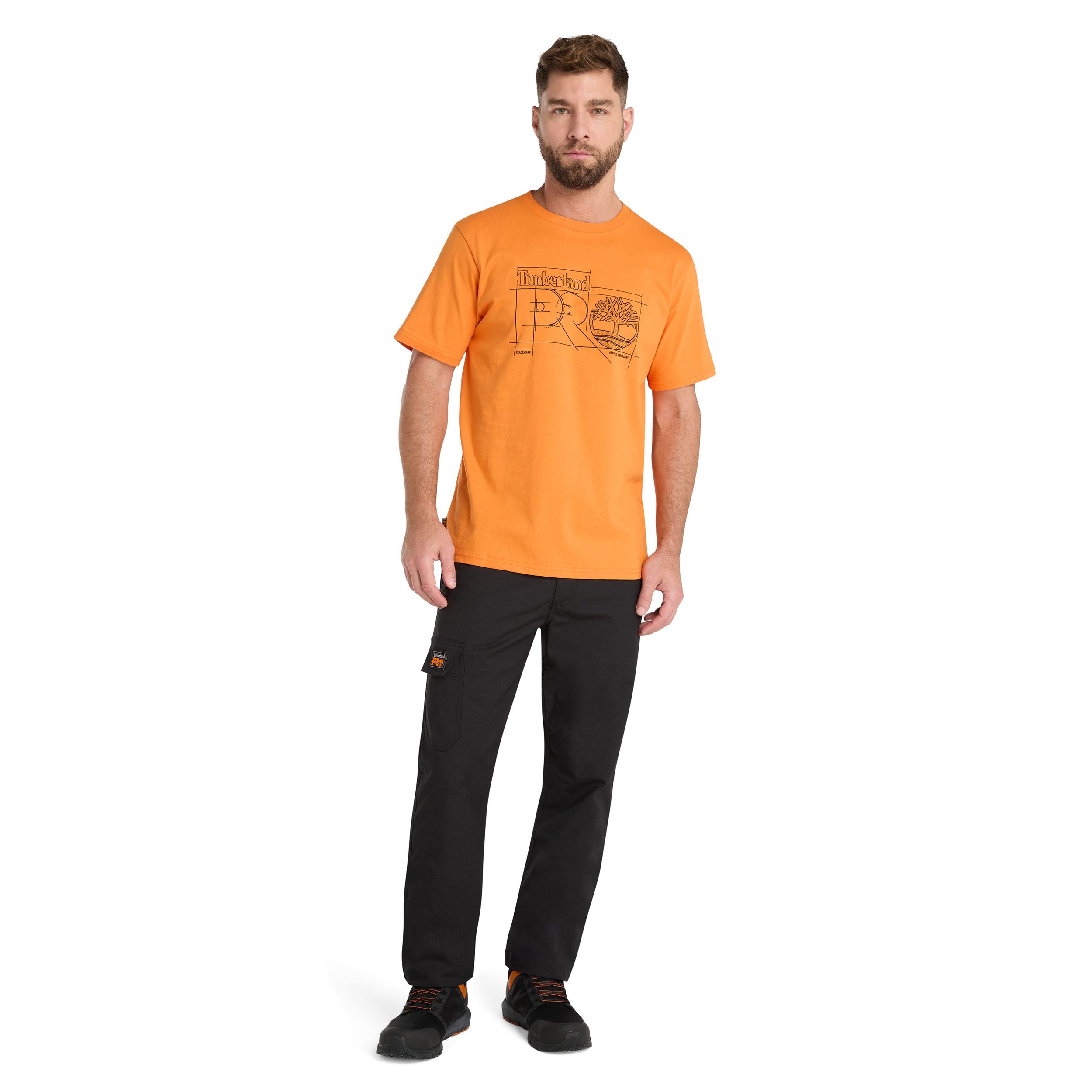 T-shirt à manches courtes avec logo schéma pour hommes, Timberland Pro