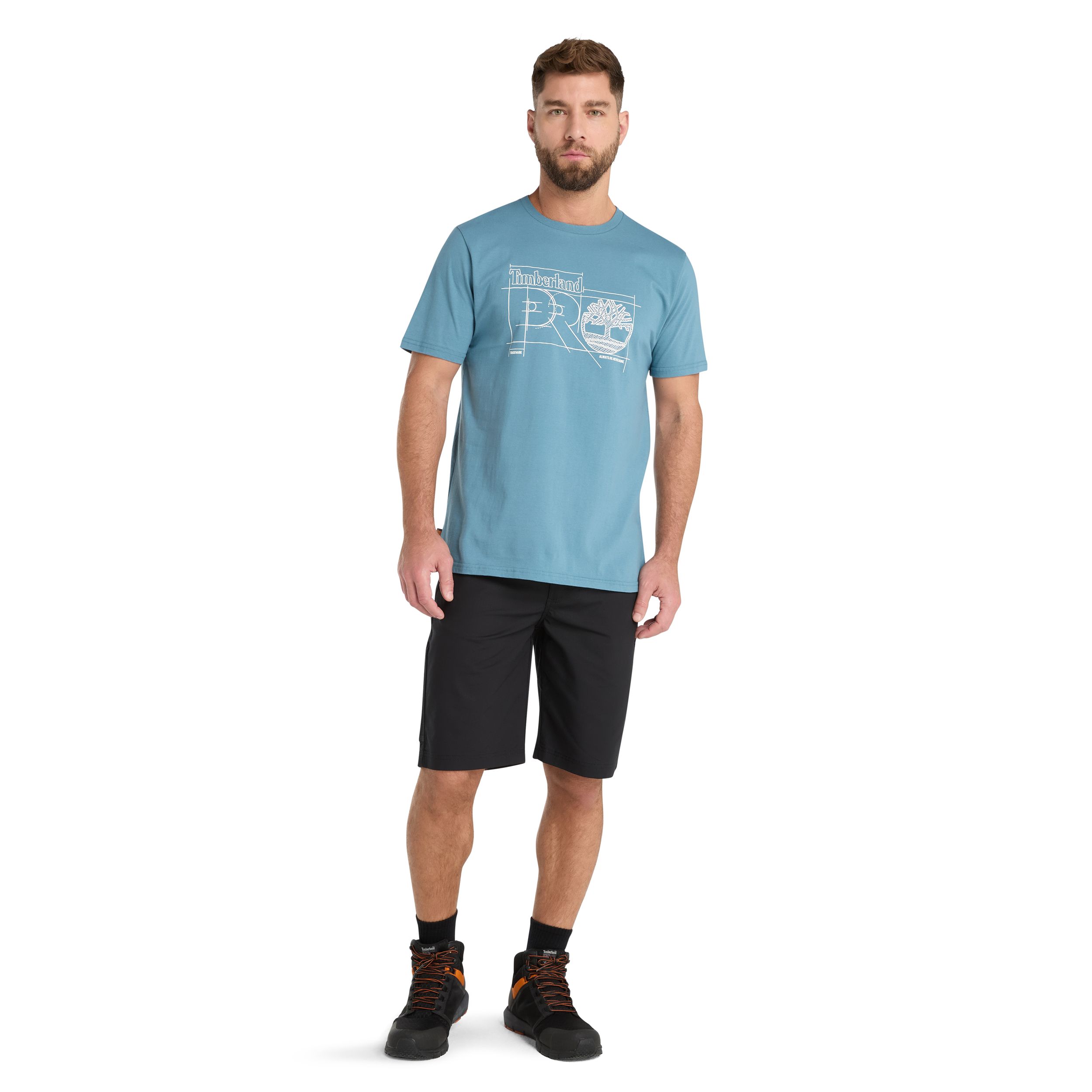 Timberland Pro Men's Blueprint Logo Short Sleeve T-Shirt