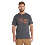 T-shirt à manches courtes avec logo schéma pour hommes, Timberland Pro Front_Flat