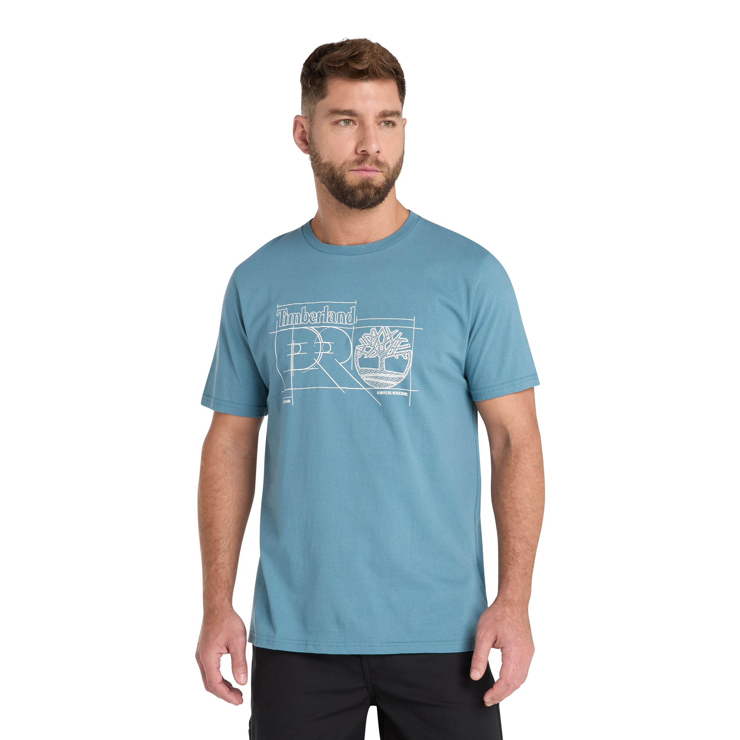 Timberland Pro Men's Blueprint Logo Short Sleeve T-Shirt