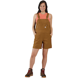 Combinaison courte en toile pour femmes, Carhartt Front_Flat