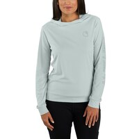 Carhartt Women's Force Sun Defender Long Sleeve Hooded Shirt Front_Flat