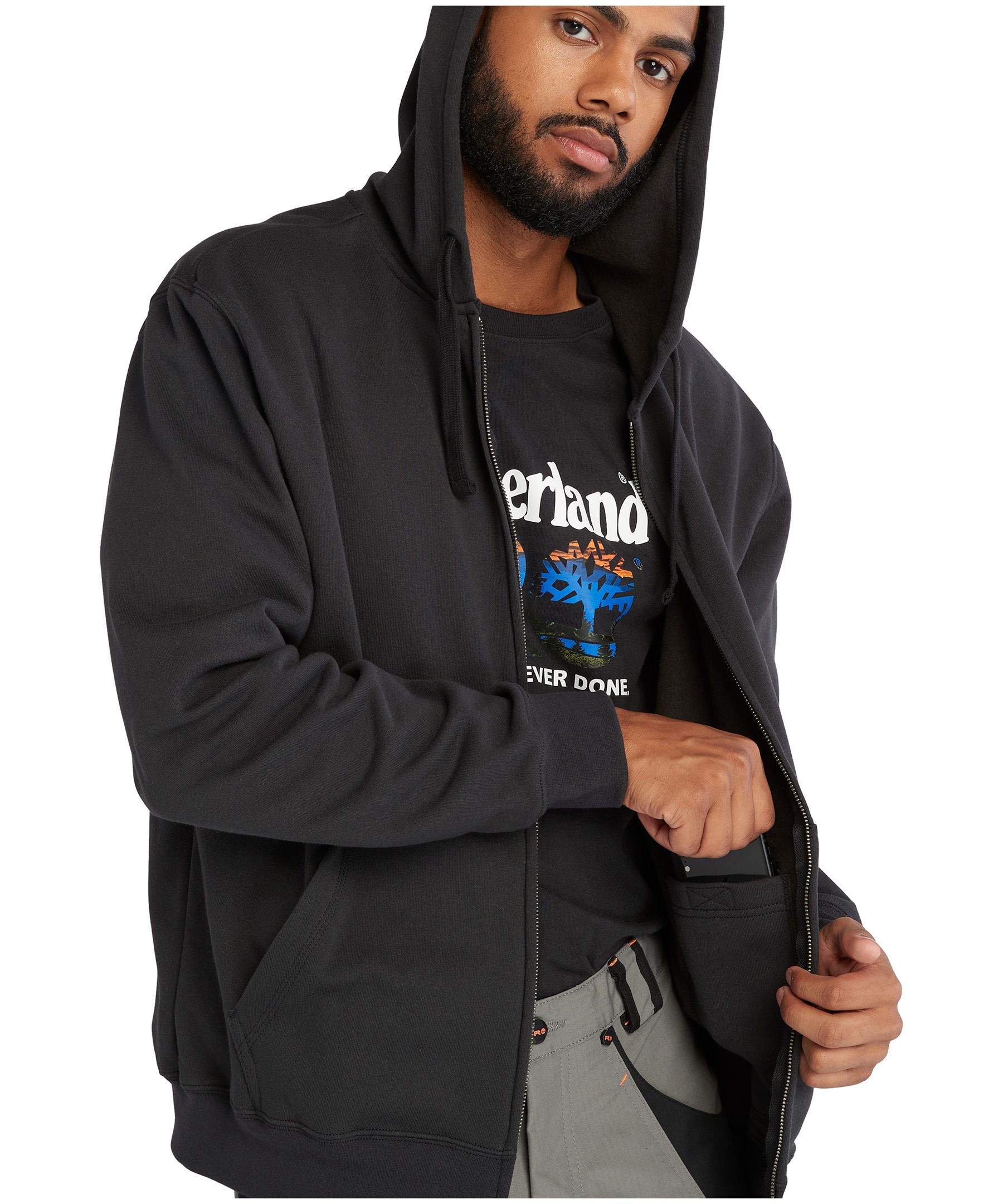 Timberland Pro Men's Hooded Full Zip Sport Hoodie