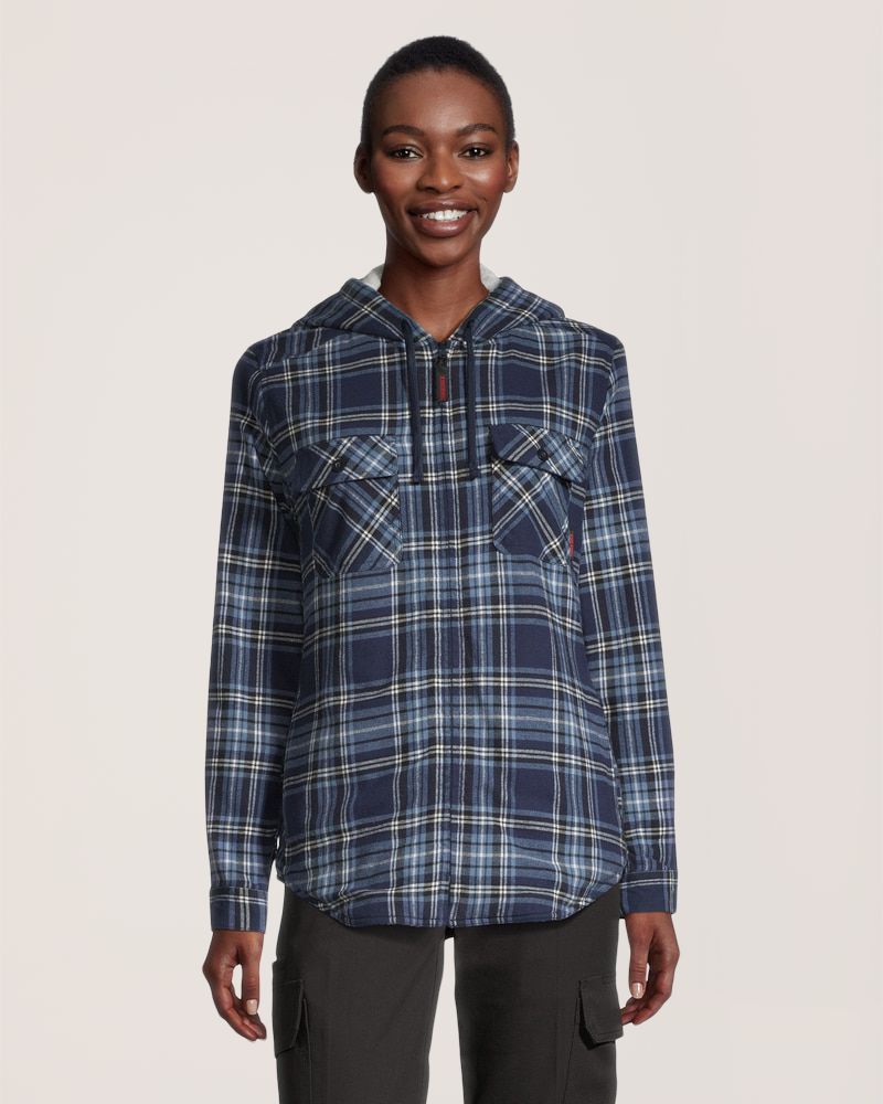 Tough Duck Women's Plush Pile-Lined Flannel Jacket