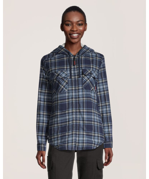 Tough Duck Women's Plush Pile-Lined Flannel Jacket