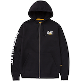 Chandail à capuche avec fermeture à glissière pleine longueur pour hommes, CAT Front_Flat