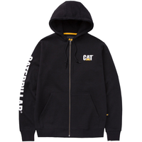 CAT Men's Full Zip Hoodie Front_Flat
