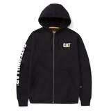 Chandail à capuche avec fermeture à glissière pleine longueur pour hommes, CAT Front_Flat