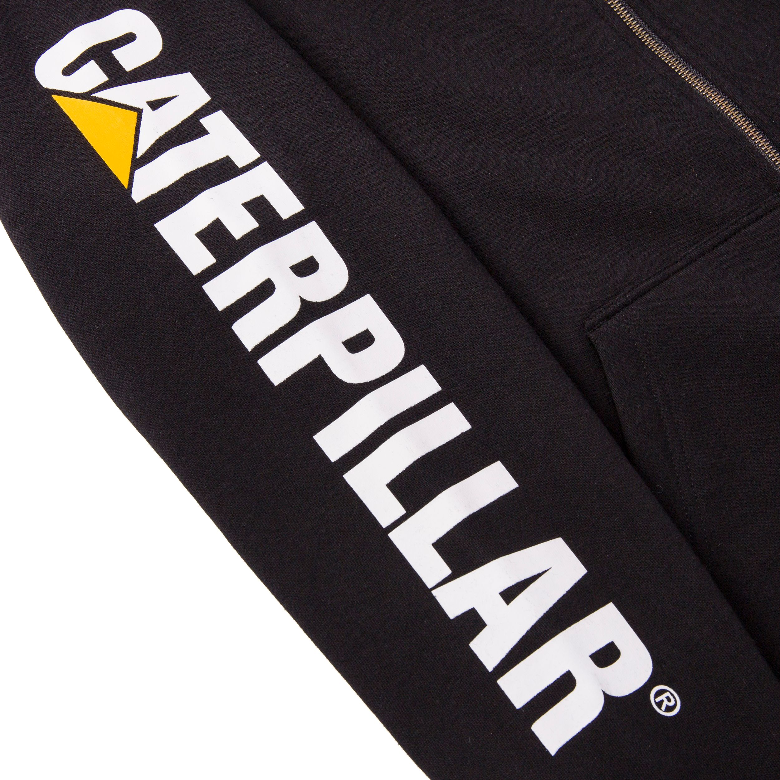 Chandail à capuche avec fermeture à glissière pleine longueur pour hommes, CAT