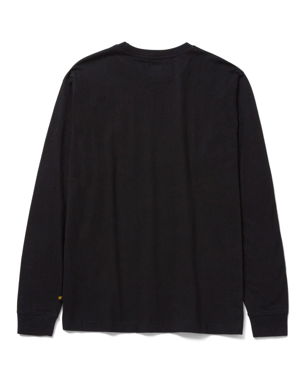 T-shirt en coton à manches longues avec bannière de marque déposée, CAT