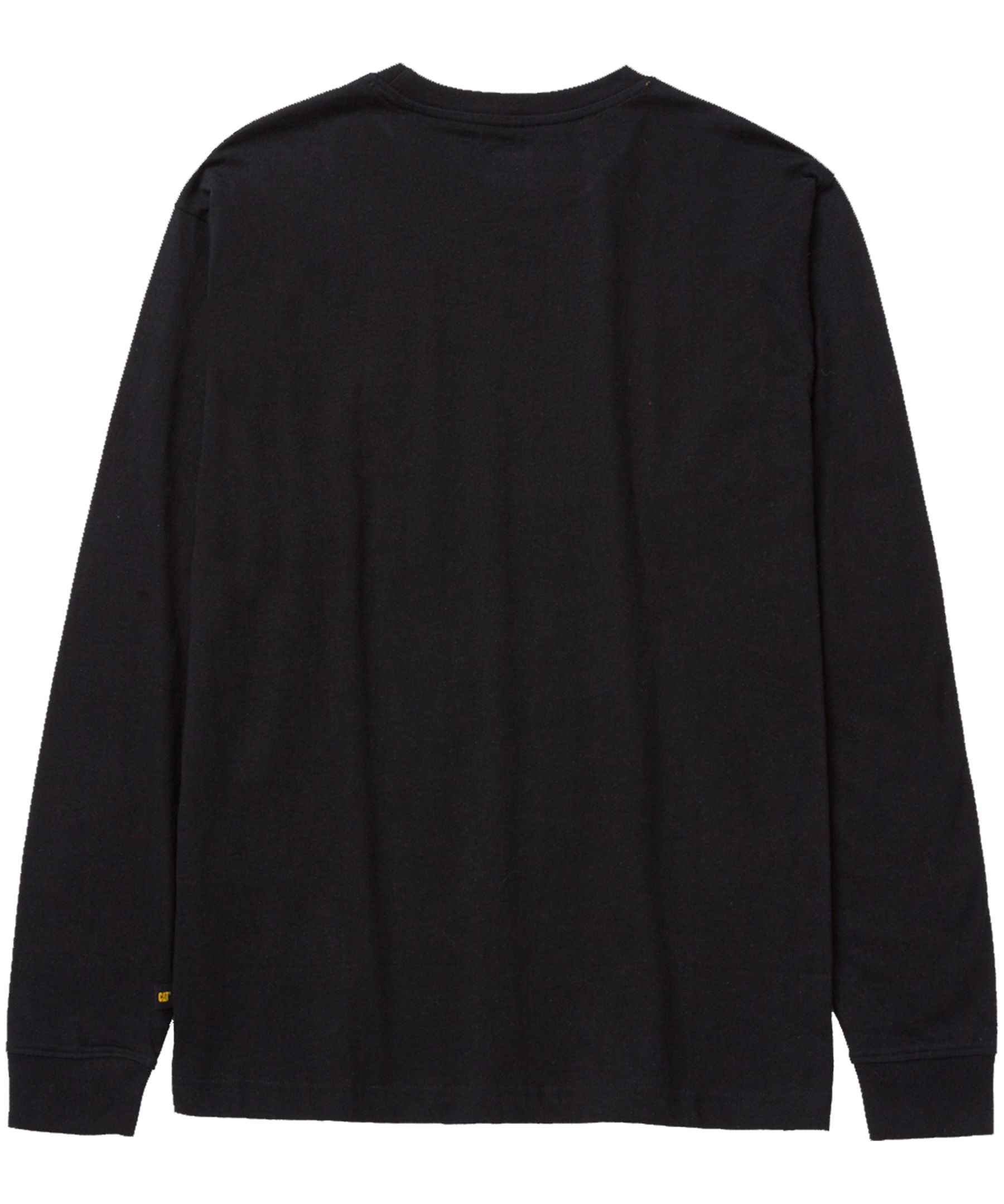 T-shirt en coton à manches longues avec bannière de marque déposée, CAT