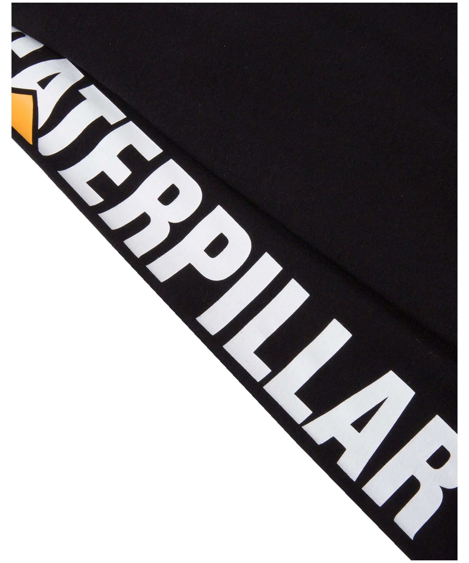 T-shirt en coton à manches longues avec bannière de marque déposée, CAT