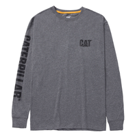 CAT Trademark Banner Long Sleeve Cotton T-Shirt