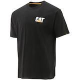 CAT Men's Trademark Short Sleeve Cotton T Shirt Front_Three_Fourths_Angled_Left