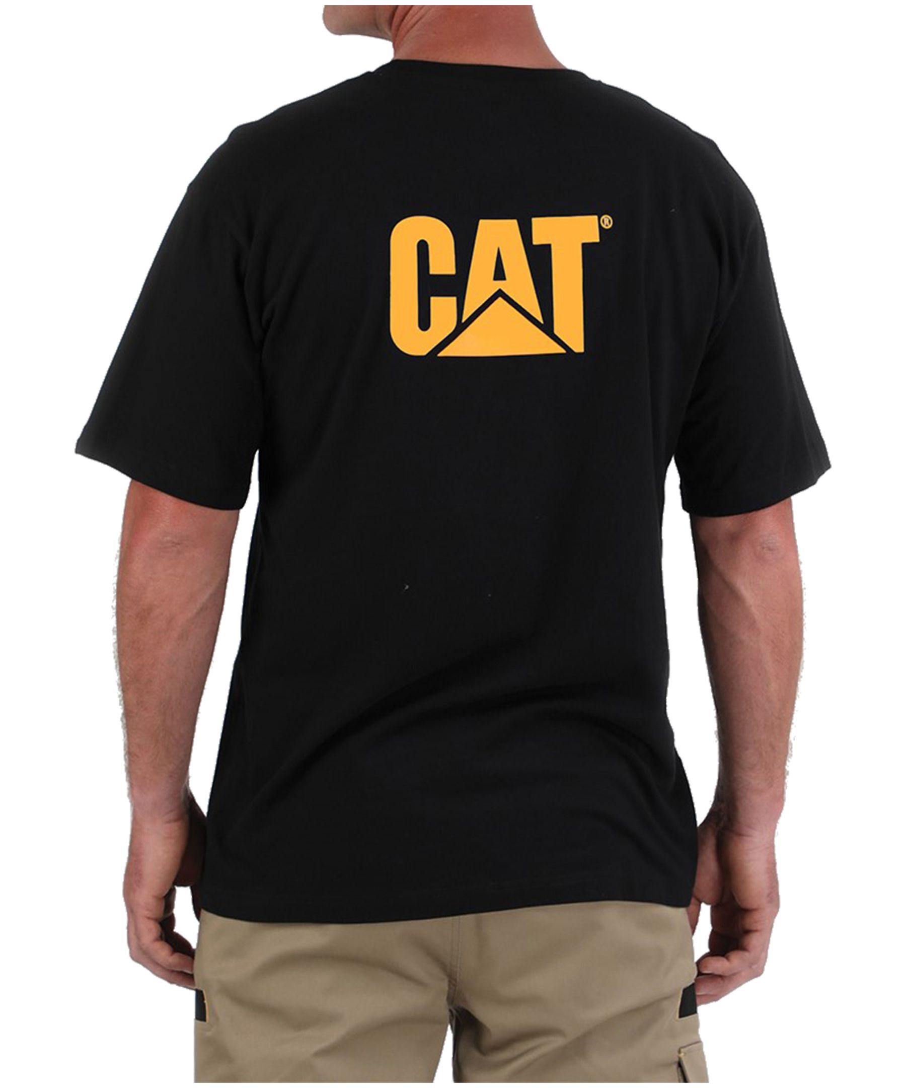 CAT Men's Pocket Logo Short Sleeve Work T-Shirt